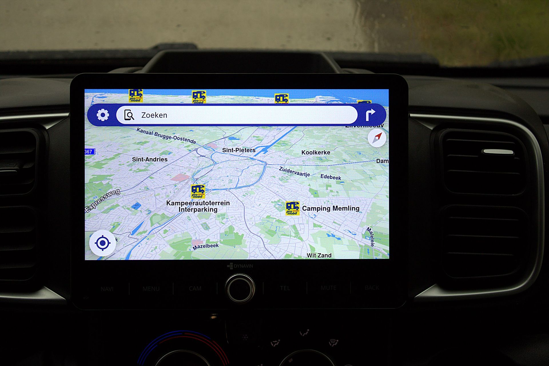 Dashboard navigatie