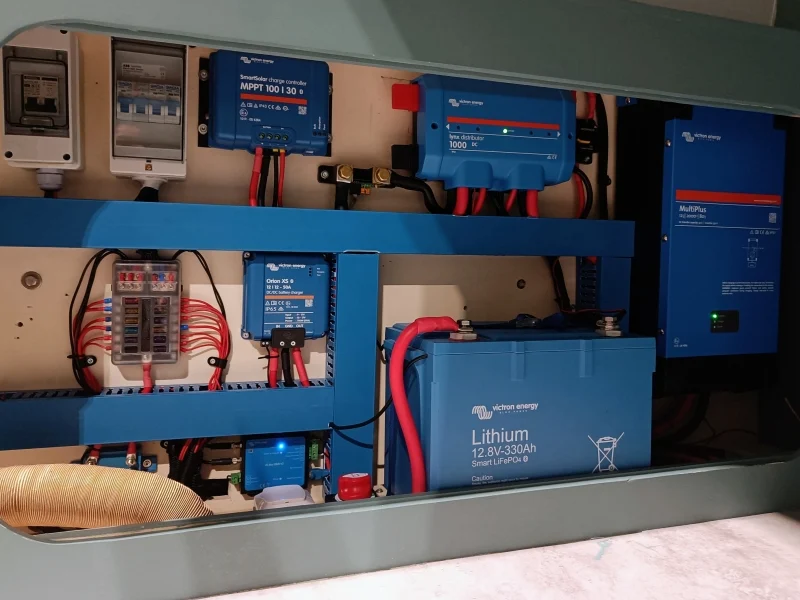 Volledig Victron elektrisch systeem in een camper