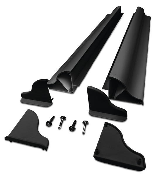 [850909] Carbest zonnepaneel-montagespoilerset alu 550 mm | zwart