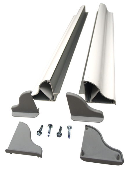 Carbest zonnepaneel-montagespoilerset alu 550 mm | wit