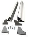 Carbest zonnepaneel-montagespoilerset alu 550 mm | wit